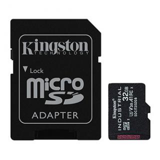 Kingston pamäťová karta Industrial C10, 32GB, micro SDHC, SDCIT2/32GB, UHS-I U3 (Class 10), V30, A1, pSLC karta s adaptérom