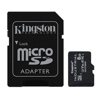 Kingston pamäťová karta Micro Secure Digital Card Industria, 8GB, micro SDHC, SDCIT2/8GB, UHS-I U3 (Class 10), V30, A1, pSLC karta