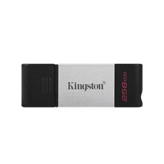 Kingston USB flash disk, USB 3.0, 256GB, DataTraveler 80, čierny, DT80/256GB, USB C