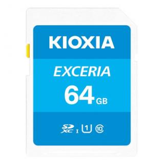 Kioxia Pamäťová karta Exceria (N203), 64GB, SDXC, LNEX1L064GG4, UHS-I U1 (Class 10)