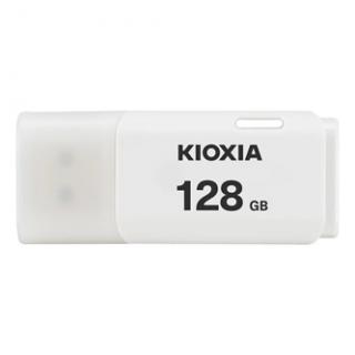 Kioxia USB flash disk, USB 2.0, 128GB, Hayabusa U202, Hayabusa U202, biely, LU202W128GG4