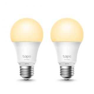 LED žiarovka TP-LINK Tapo L510E, E27, 220-240V, 8.7W, 806lm, 2700k, teplá biela, 15000h, stmívatelná chytrá Wi-Fi žárovka, 2 kusy