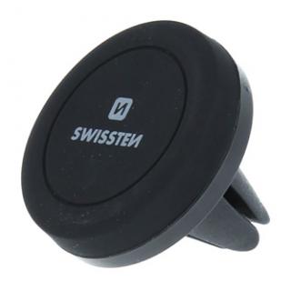 Magnetický držiak mobilu(GPS) Swissten do auta, S-Grip AV-M4, čierny, kov, do ventilácie, 3.5" až 6", mobil