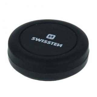 Magnetický držiak mobilu(GPS) SWISSTEN do auta, S-Grip Dashboard M10, čierny, kov, nalepovací, čierna, mobil
