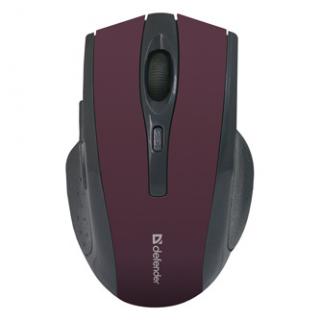 Myš bezdrôtová, Defender Accura MM-665, čierno-červená, optická, 1600DPI