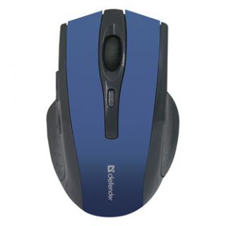Myš bezdrôtová, Defender Accura MM-665, čierno-modrá, optická, 1600DPI