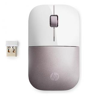 Myš bezdrôtová, HP Z3700 white pink, biela/ružová, optický, 1200DPI