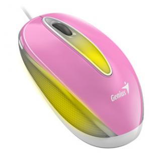 Myš drôtová, Genius DX-Mini, ružová, optická, 1000DPI