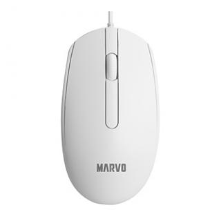 Myš drôtová, Marvo MS003, biela, optika, 1000DPI