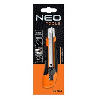 Neo Tools nôž s odlamovacou čepeľou, 0.5mm, protišmykový, ergonomický design