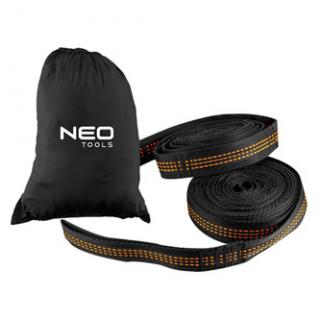 Neo Tools popruhy pre hojdaciu sieť, 2.5 metru