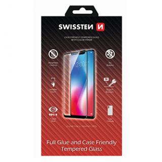 Ochranné temperované sklo Swissten, pro Apple iPhone 11 PRO, čierna, case friendly and color frame