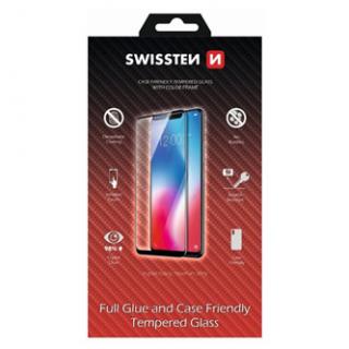 Ochranné temperované sklo Swissten, pro Apple iPhone 6 plus/6S PLUS, biela, case friendly and color frame