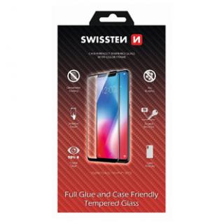 Ochranné temperované sklo Swissten, pro Apple iPhone 6 plus/6S PLUS, čierna, case friendly and color frame
