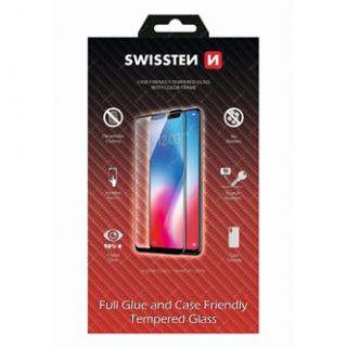 Ochranné temperované sklo Swissten, pro Apple iPhone 7 PLUS/8 PLUS, biela, case friendly and color frame