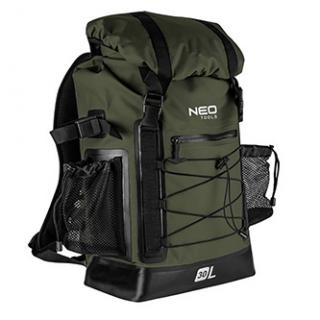 Outdoor batoh, zelený z polyuretánu, 63-131, vode odolný, nastaviteľné popruhy, Neo Tools