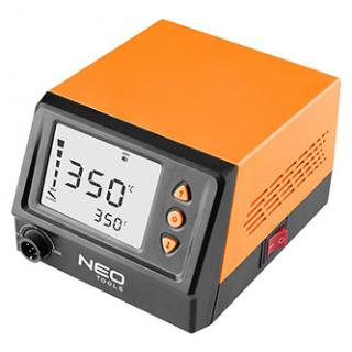 Pájecí stanice 60W, NEO TOOLS LCD displej, ochrana heslom, automatické vypnutie, oranžová