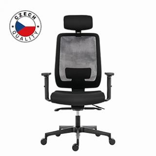 Powerton Kancelárske ergonomické kreslo Lucie, Čierne
