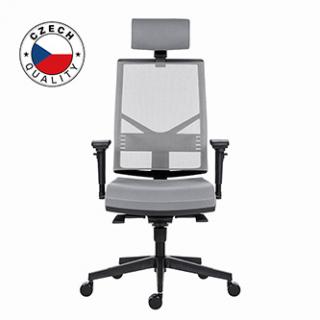 Powerton Kancelárske ergonomické kreslo Marie, Šedé