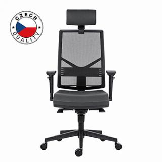 Powerton Kancelárske ergonomické kreslo Marie, Šedé