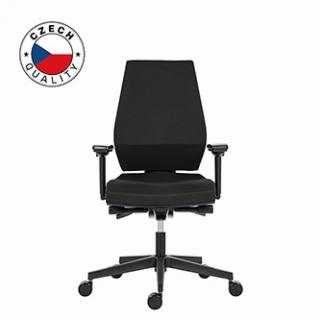 Powerton Kancelárske ergonomické kreslo Sima, Čierne