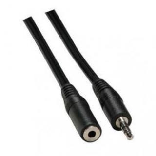 Predĺžovací audio kábel Jack (3.5mm) samec - Jack (3.5mm) samica, 10m, čierna