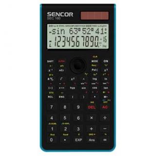 Sencor Kalkulačka SEC 160 BU, modrá, školská, dvanásťmiestna
