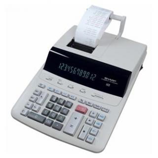 Sharp Kalkulačka CS-2635RHGYSE, biela, stolová s tlačou, dvanásťmiestna