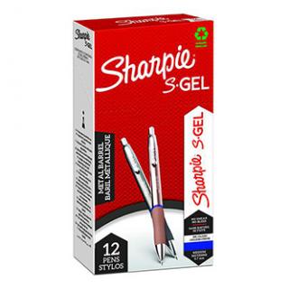 Sharpie, gélové pero S-Gel Metal, modré, 12ks, 0.7mm