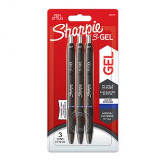 Sharpie, gélové pero S-Gel, modré, 3ks, 0.7mm