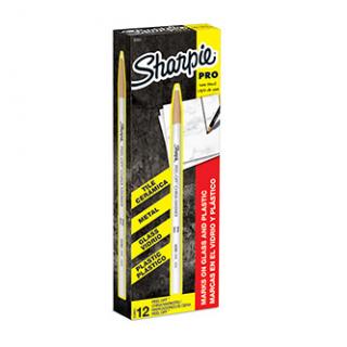 Sharpie, popisovač China Marker, biely, 12ks, 2mm, zmazateľný, voskový