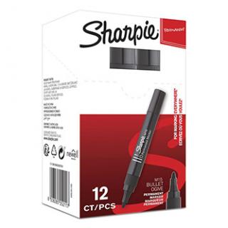 Sharpie, popisovač M15, čierny, 12ks, 2mm, permanentná