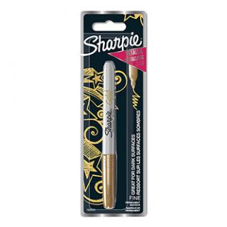 Sharpie, popisovač Metallic, zlatý, 1ks, 1.4mm, permanentná