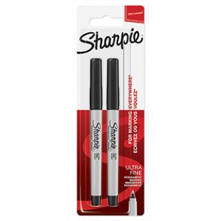 Sharpie, popisovač Ultra Fine, čierny, 2ks, 0.5mm, permanentná
