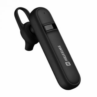 SWISSTEN Bluetooth headset caller bezdrôtové slúchadlo handsfree, ovládanie hlasitosti, čierna, bluetooth