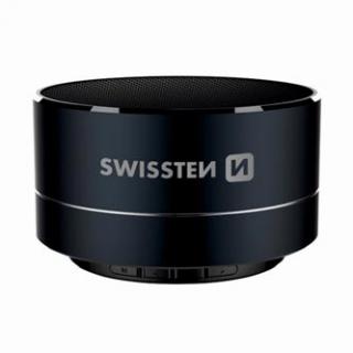 SWISSTEN Bluetooth reproduktor i-METAL, 3W, čierny, regulácia hlasitosti, kovový