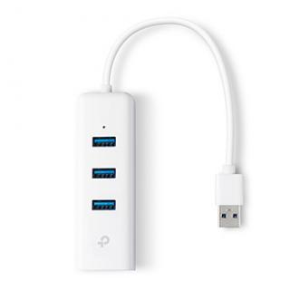 TP-LINK gigabitový sieťový adaptér+HUB UE330 1000Mbps, 3x USB 3.0 HUB, Plug and Play