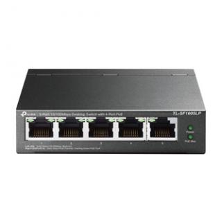 TP-LINK stolový switch TL-SF1005LP PoE(4- porty), 100Mbps, auto MDI/MDIX