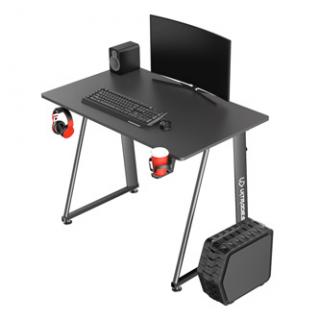 ULTRADESK Herný stôl ENTER V2, 100x60 cm, 75cm, s držiakom na slúchadlá a pitie, kompaktná veľkosť