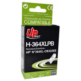UPrint kompatibil. ink s CB317EE, CB322EE, HP 364, H-364XL-PB, photo black, 12ml