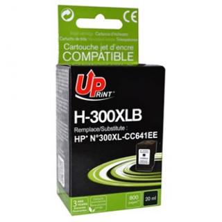 UPrint kompatibil. ink s CC641EE, HP 300XL, H-300XL-B, black, 19ml
