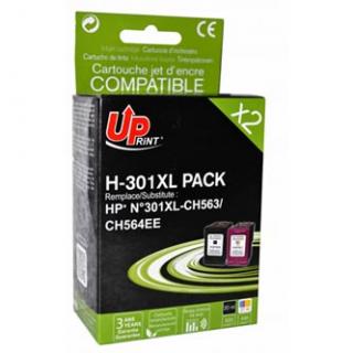 UPrint kompatibil. ink s CH563EE+CH564EE, HP 301XL, H-301XL-PACK, black+color, 20+18ml