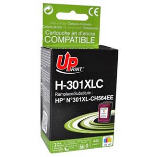 UPrint kompatibil. ink s CH564EE, HP 301XL, H-301XLC, color, 450str., 21ml