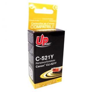 UPrint kompatibil. ink s CLI521Y, C-521Y, yellow, 510str., 10ml, s čipom