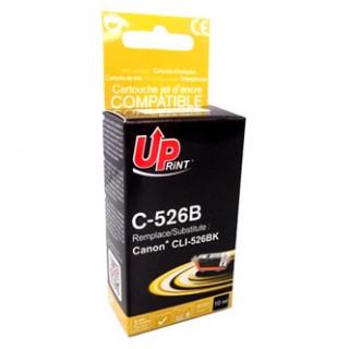 UPrint kompatibil. ink s CLI526BK, C-526B, black, 10ml, s čipom