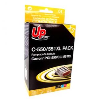 UPrint kompatibil. ink s CLI551, C-551XL-PACK, 2xblack/1xcyan/1xmagenta/1xyellow