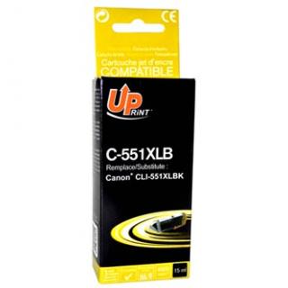 UPrint kompatibil. ink s CLI551BK XL, C-551XLB, black, 11ml, high capacity