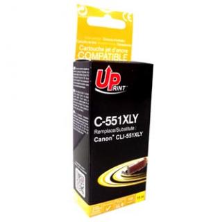 UPrint kompatibil. ink s CLI551Y XL, C-551XLY, yellow, 695str., 11ml, high capacity