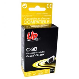 UPrint kompatibil. ink s CLI8BK, C-8B, black, 14ml, s čipom