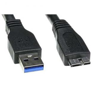 USB kábel (3.0), USB A samec - USB micro A samec, 2m, čierny